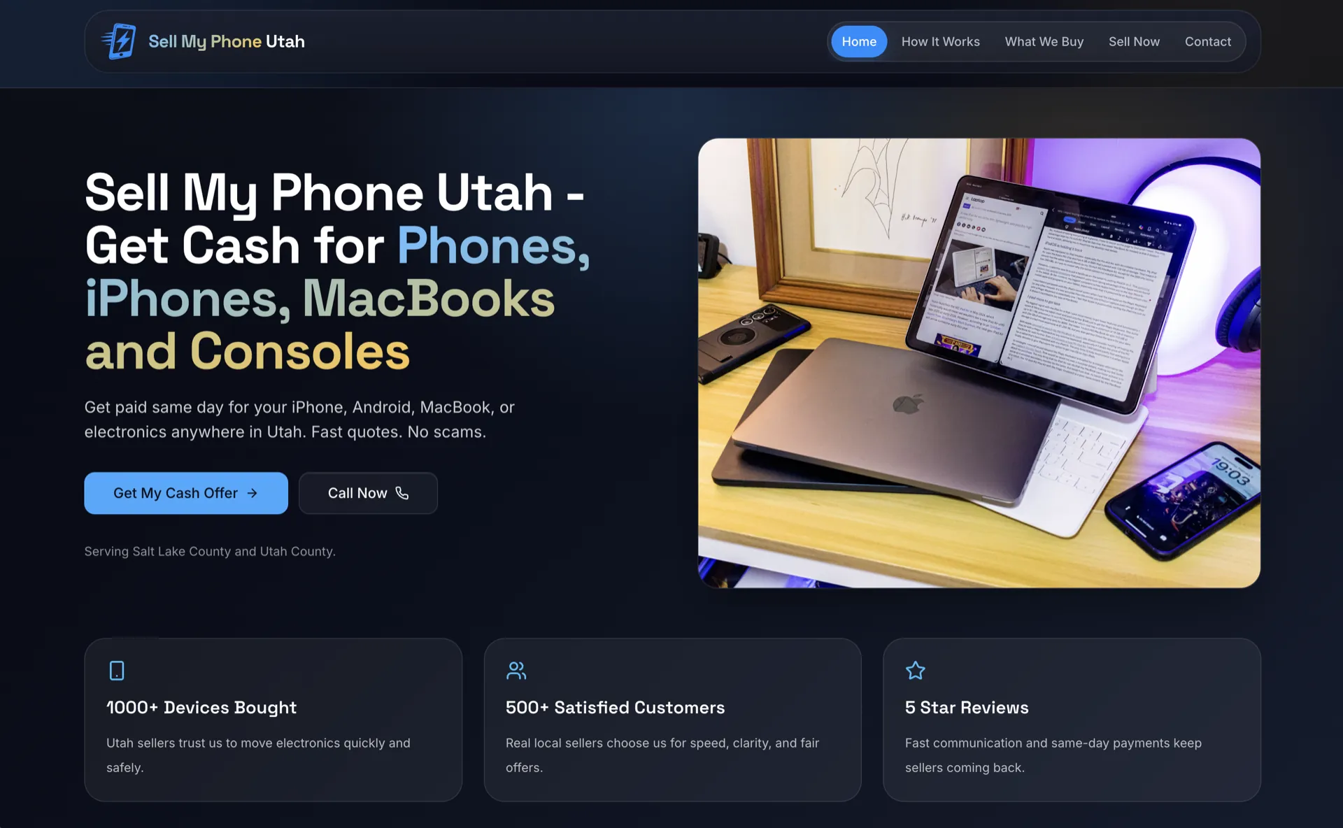 Sell My Phone Utah — Rank #1 on Google · 0 to 42 calls a month